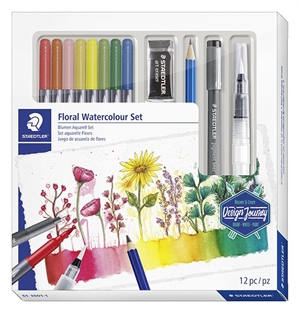 Staedtler Floral Design Journey zestaw farb wodnych akwarelowych, s/akwareli (12)